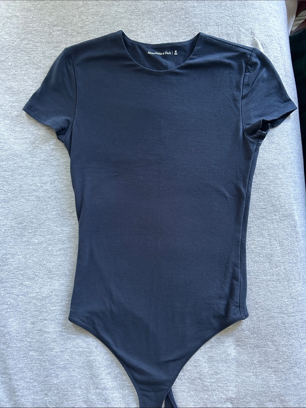 Abercrombie Short-Sleeve Cotton Seamless Fabric Crew Bodysuit